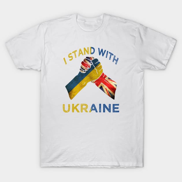 I Stand With Ukraine tees, united kingdom Stand With Ukraine T-Shirt by BestCatty 